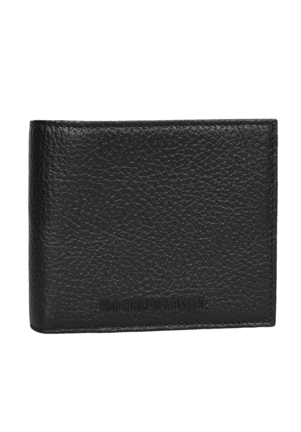 EMPORIO ARMANI MEN'S TUMBLED LEATHER WALLET