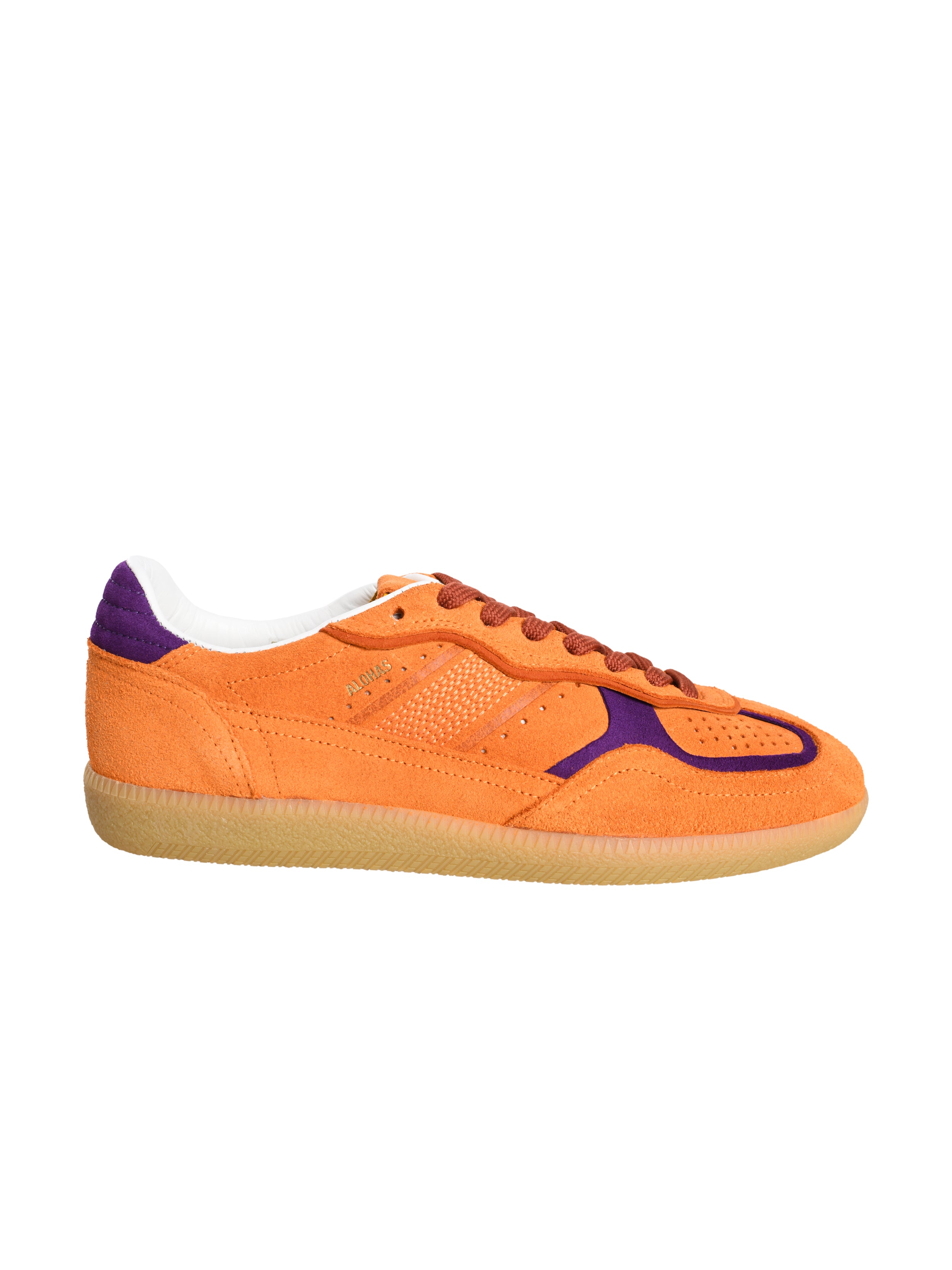 RIFE ORANGE LEATHER SNEAKERS Height (cm) 2