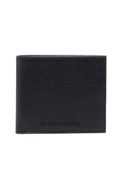 Emporio Armani grained embossed-logo wallet