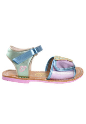 Sophia Webster Mini Girls Pink Leather Butterfly Sandals