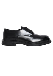 Emporio Armani panelled 35mm lace-up derby shoes