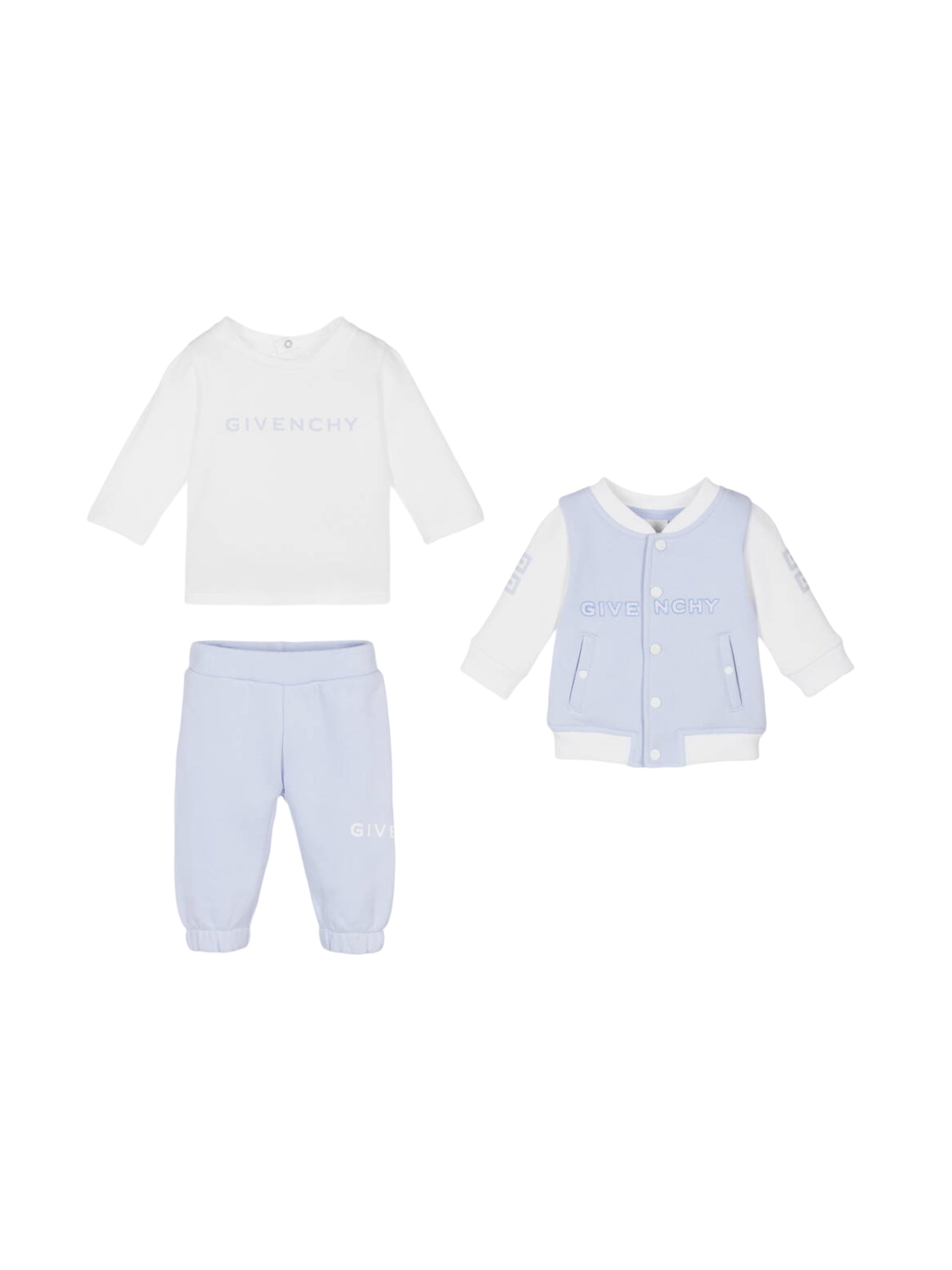 TROUSERS-CARDIGAN-T.SHIRT SET