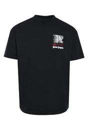 Palm Angels x Haas racing-print cotton T-shirt