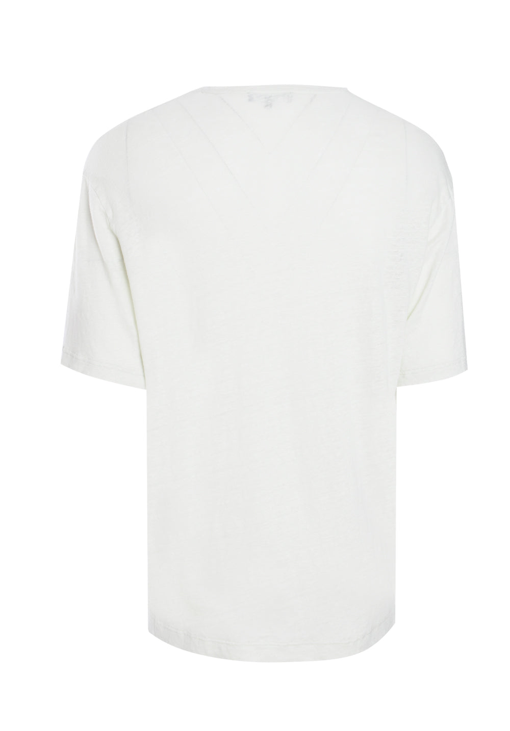 CARMO LINEN RELAXED FIT TEE WITH POCKET