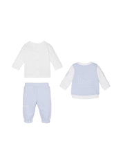 TROUSERS-CARDIGAN-T.SHIRT SET