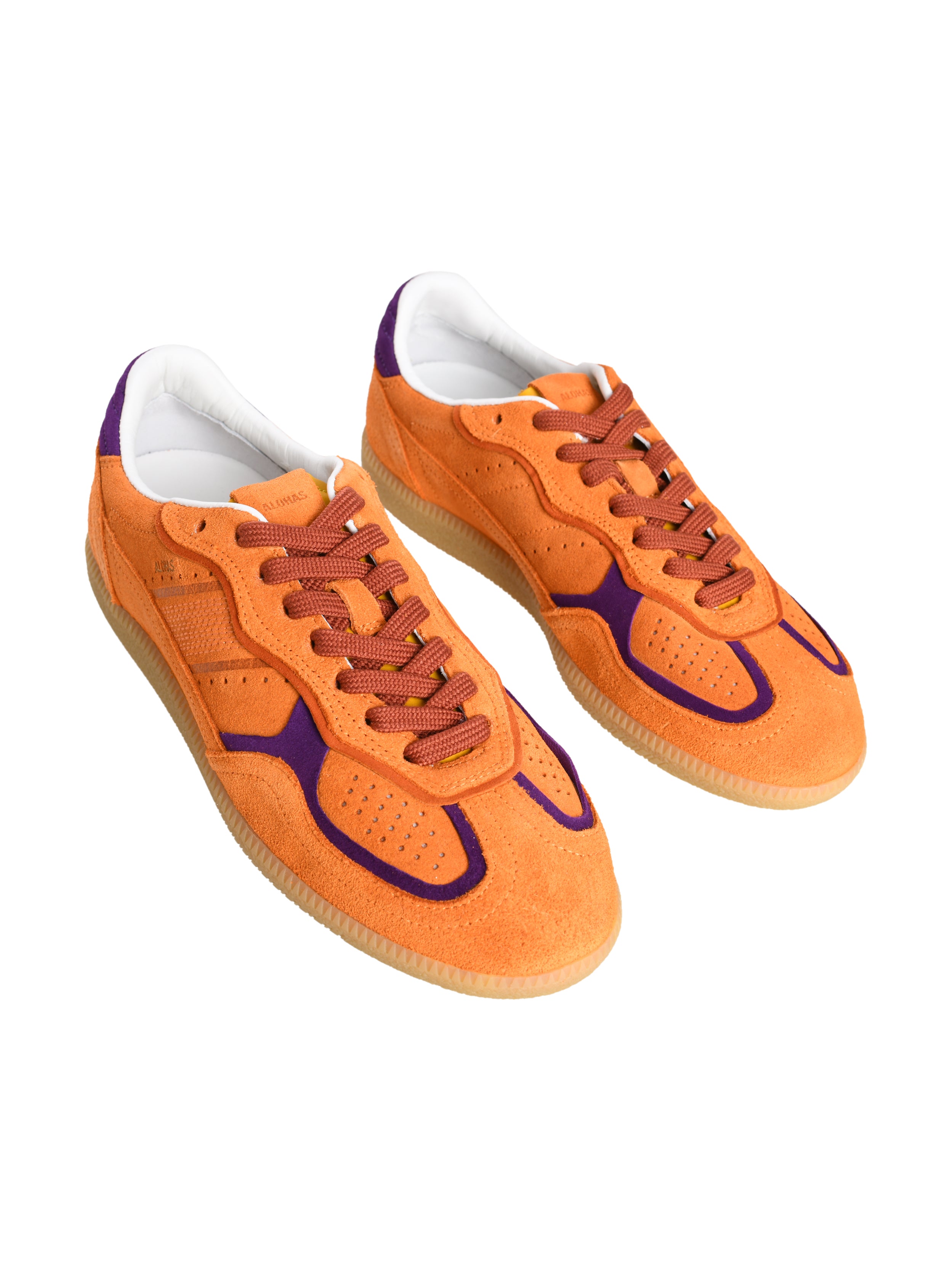 RIFE ORANGE LEATHER SNEAKERS Height (cm) 2