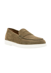 Doucal's penny-slot suede loafers