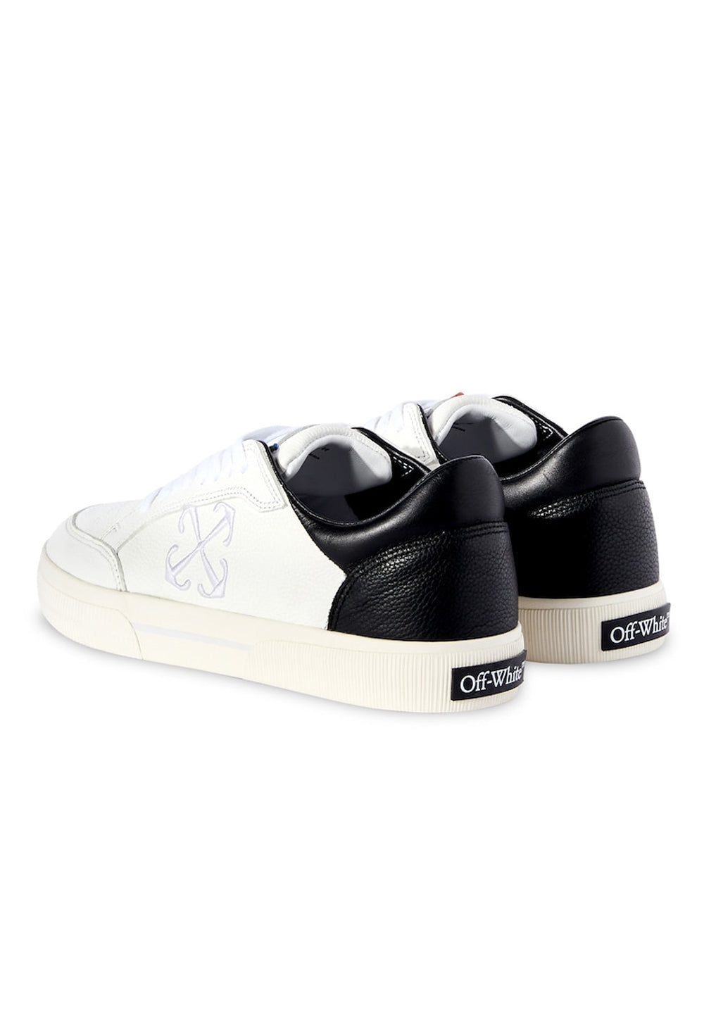 OFF-WHITE Low-Top Vulcanized Leather Snakers