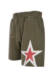 PINTUCK SWEAT SHORT STAR