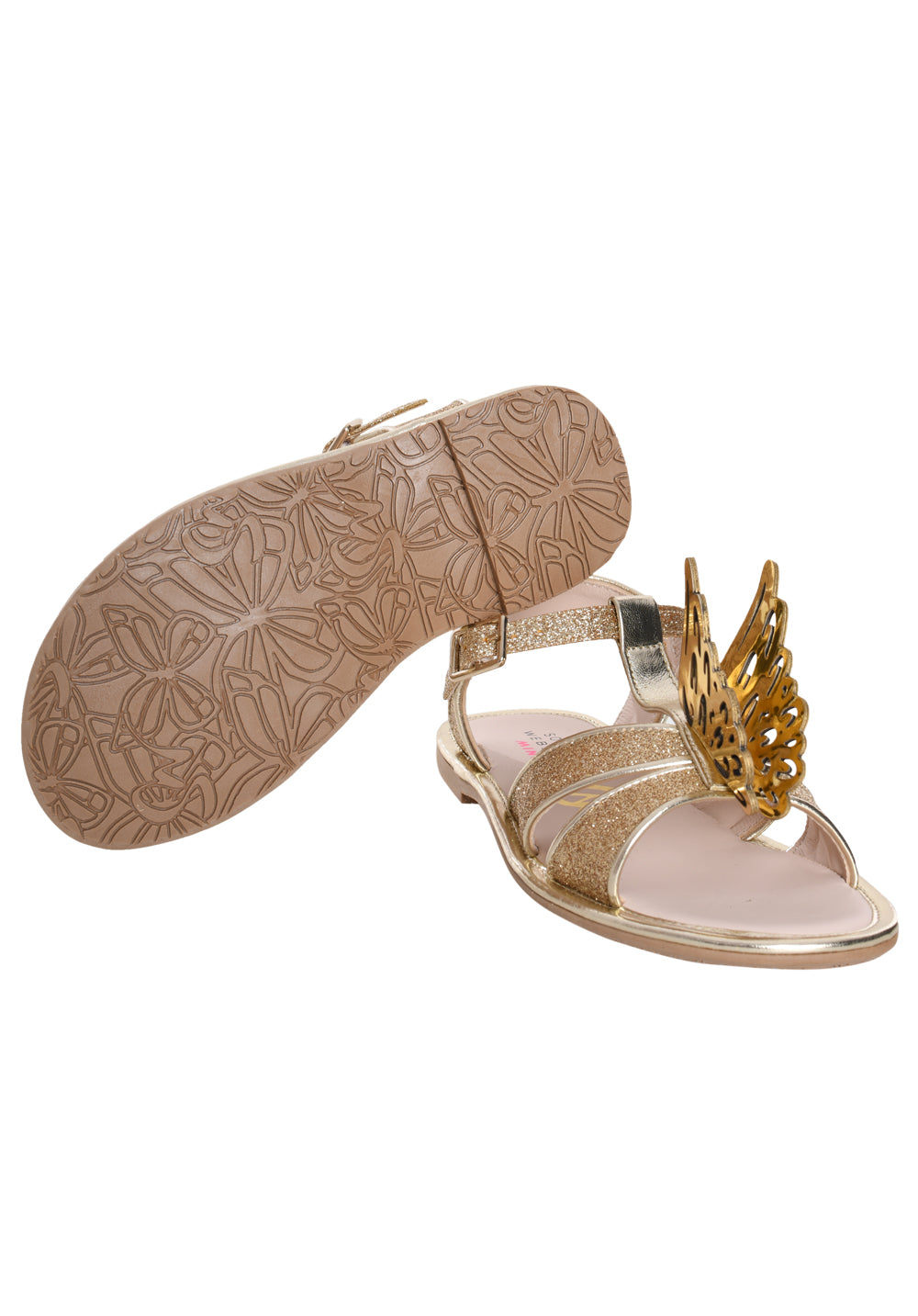 Sophia Webster Mini Girls Gold Butterfly Celeste Sanda