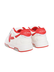 OUT OF OFFICE CALF LEATHER WHITE - RED