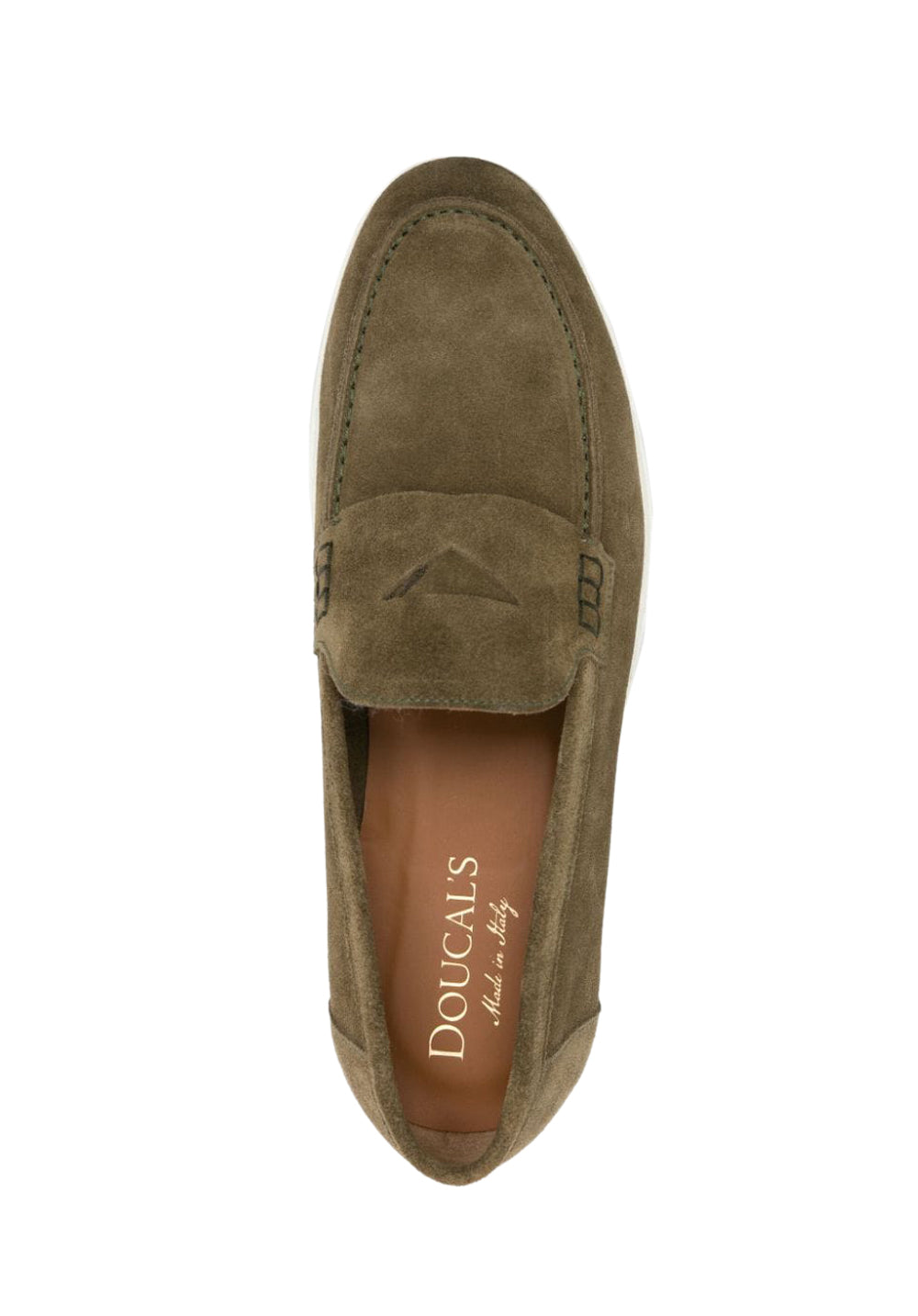 Doucal's penny-slot suede loafers