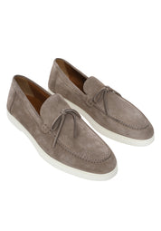 Doucal's penny-slot suede loafers