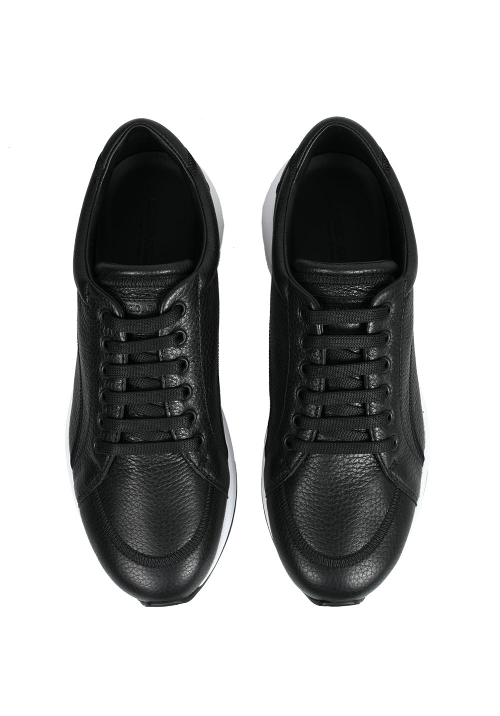 GIORGIO ARMANI  Share Deerskin and leather sneakers حذاء رياضي 