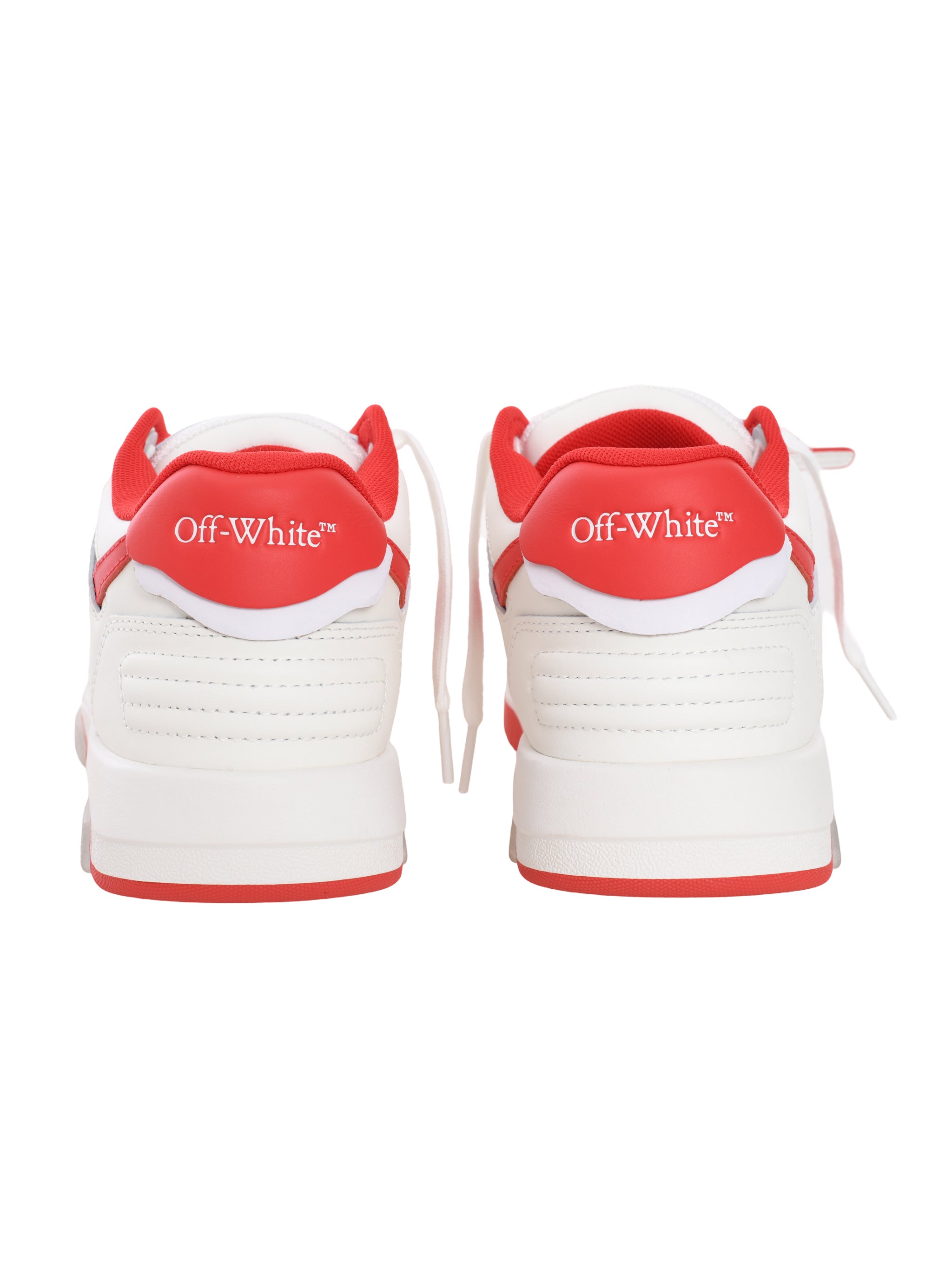 OUT OF OFFICE CALF LEATHER WHITE - RED