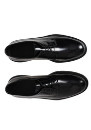 Emporio Armani panelled 35mm lace-up derby shoes