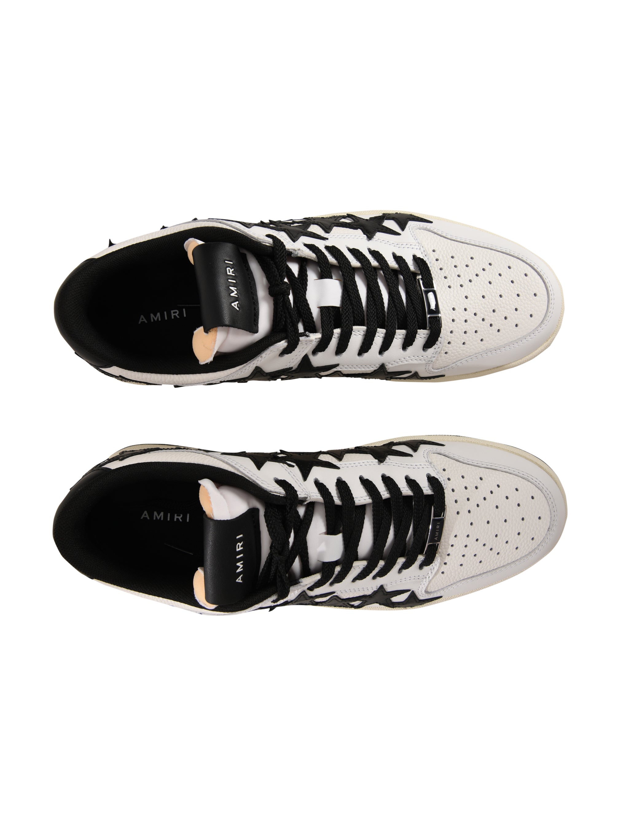 Leather Sneakers with Low Star Detail