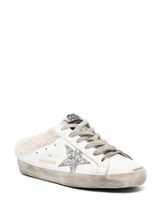 SUPER-STAR SABOT LEATHER UPPER GLITTER STAR SHEARLING LINING