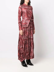 Collection paisley-print shirt dress