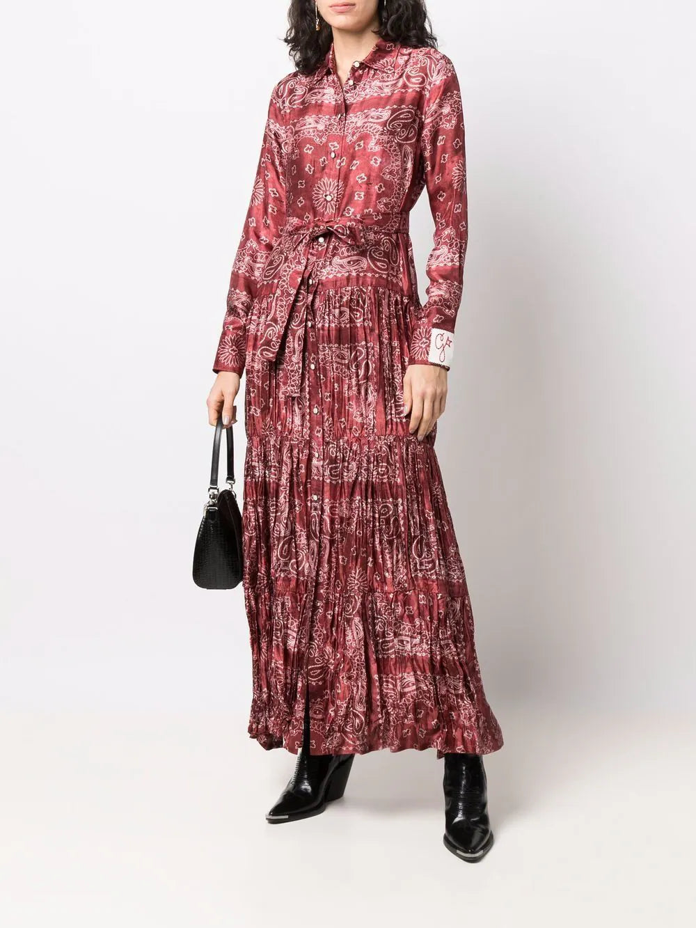 Collection paisley-print shirt dress