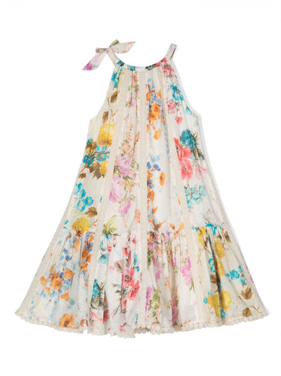 ZIMMERMANN Kids embroidered-design floral-print dress
