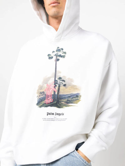 Palm tree-print hoodie