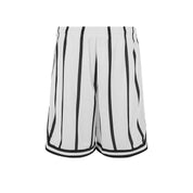 SMALL SIGN. STRIPED MESH SHORTS