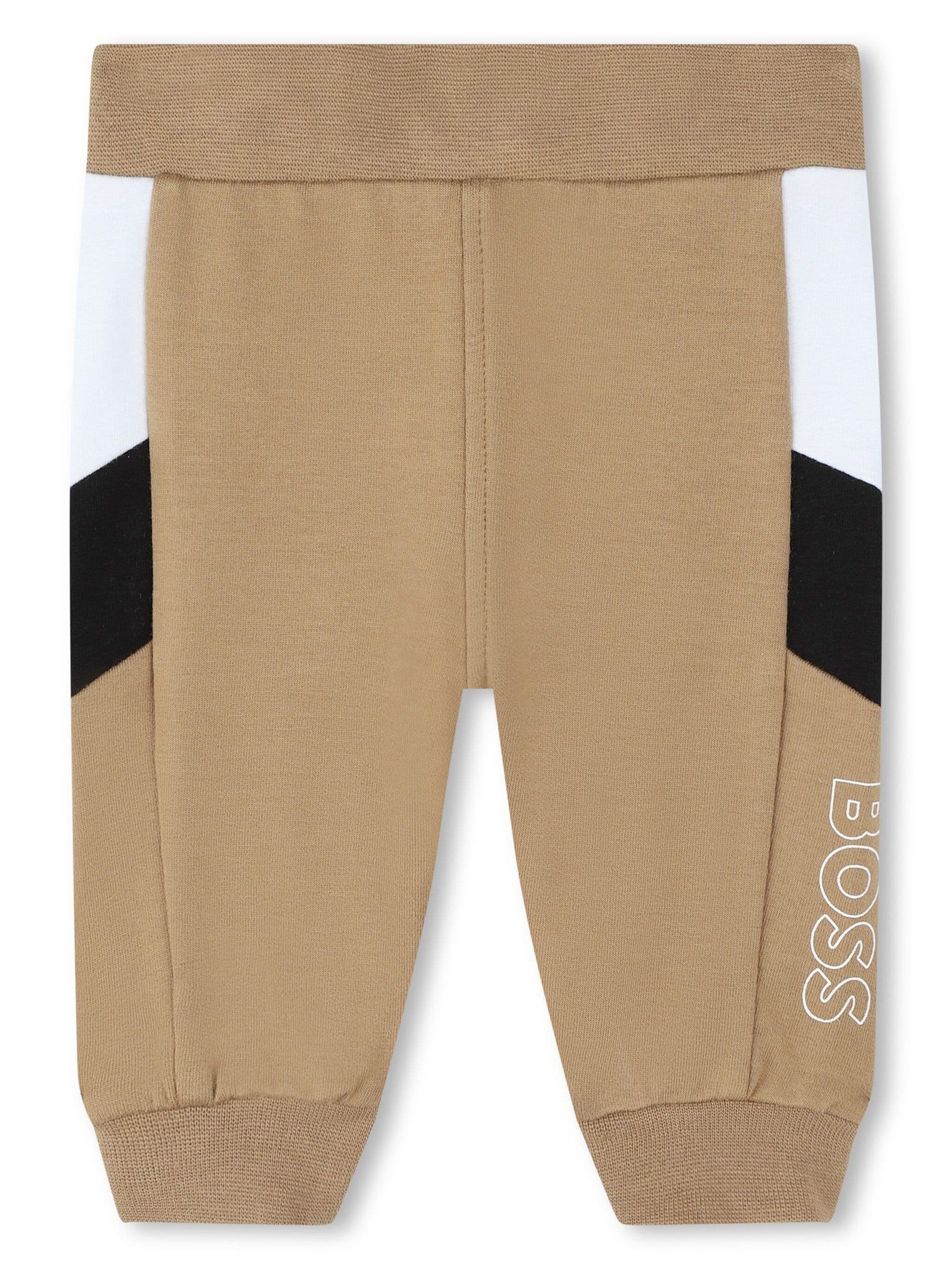 BOSS Kidswear logo-print cotton-blend tracksuit