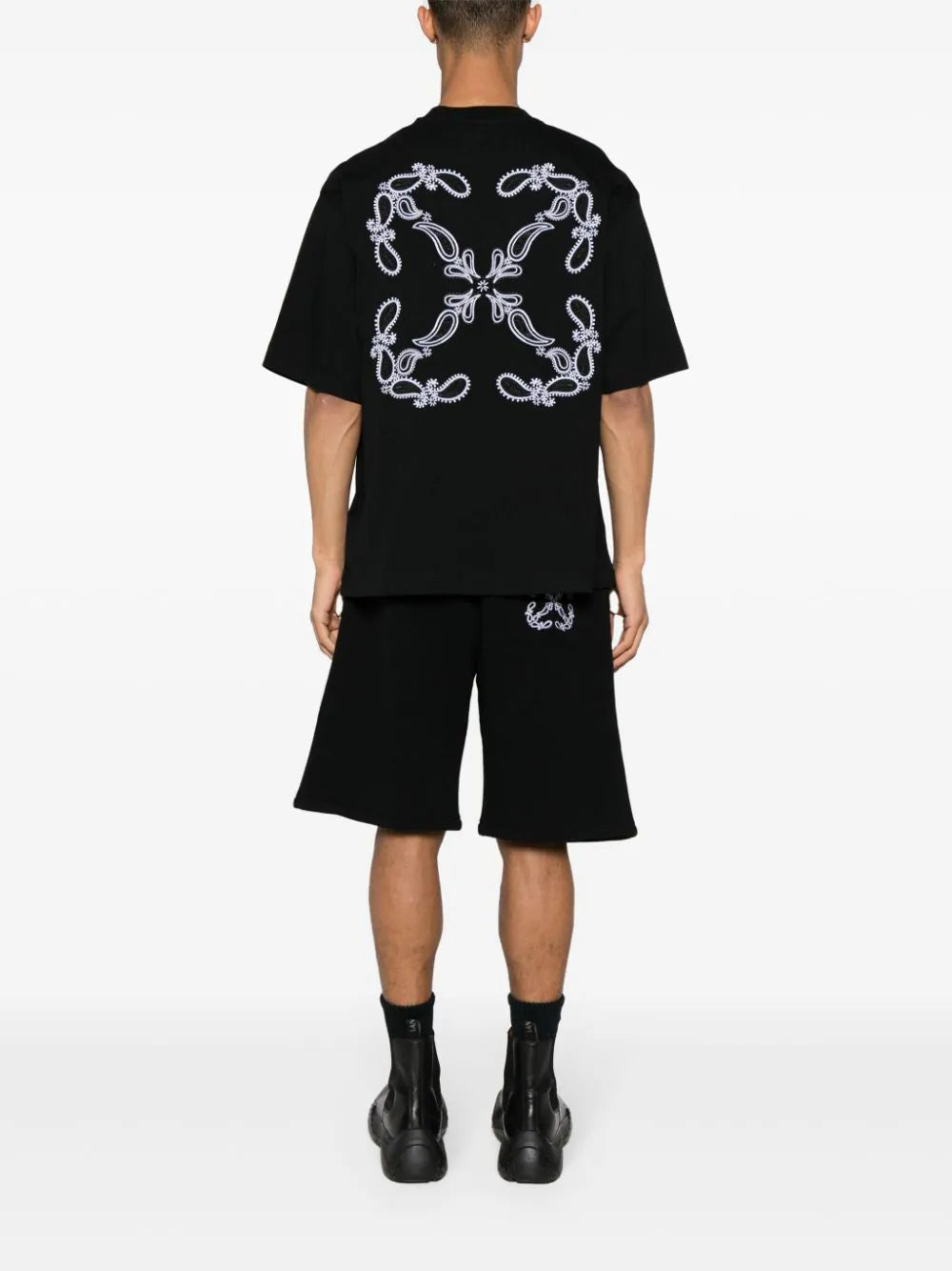 BANDANA ARR SKATE S/S TEE BLACK WHITE