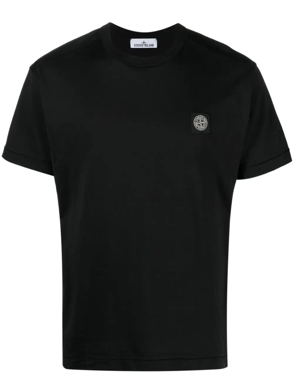 Compass-appliqué cotton T-shirt