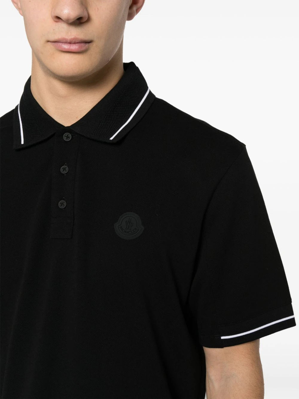 logo-appliqué polo shirt