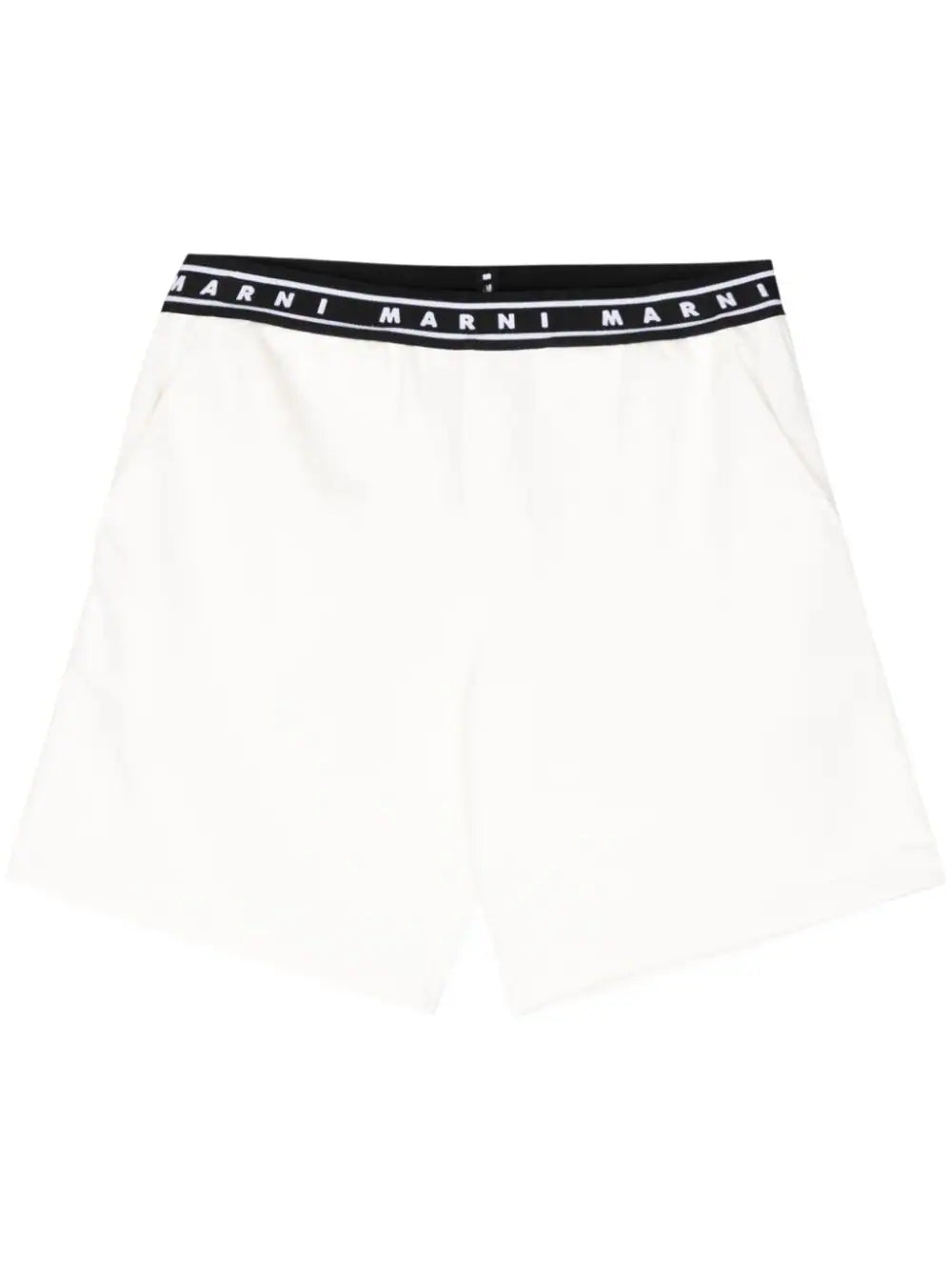 logo-print strap cotton shorts