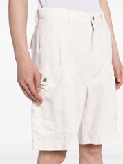 lyocell-cotton blend cargo shorts