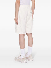 lyocell-cotton blend cargo shorts