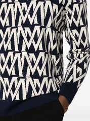 Monogram-jacquard jumper