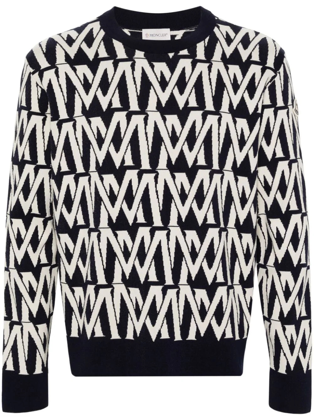 Monogram-jacquard jumper