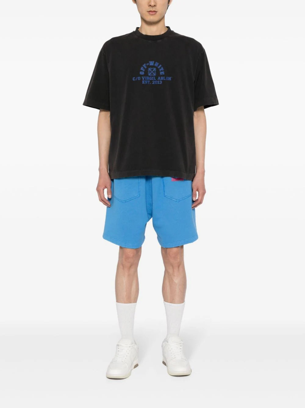 WASHED EST 13 SKATE S/S TEE BLACK NAUTIC