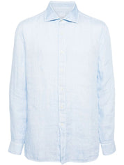 Long-sleeved linen shirt