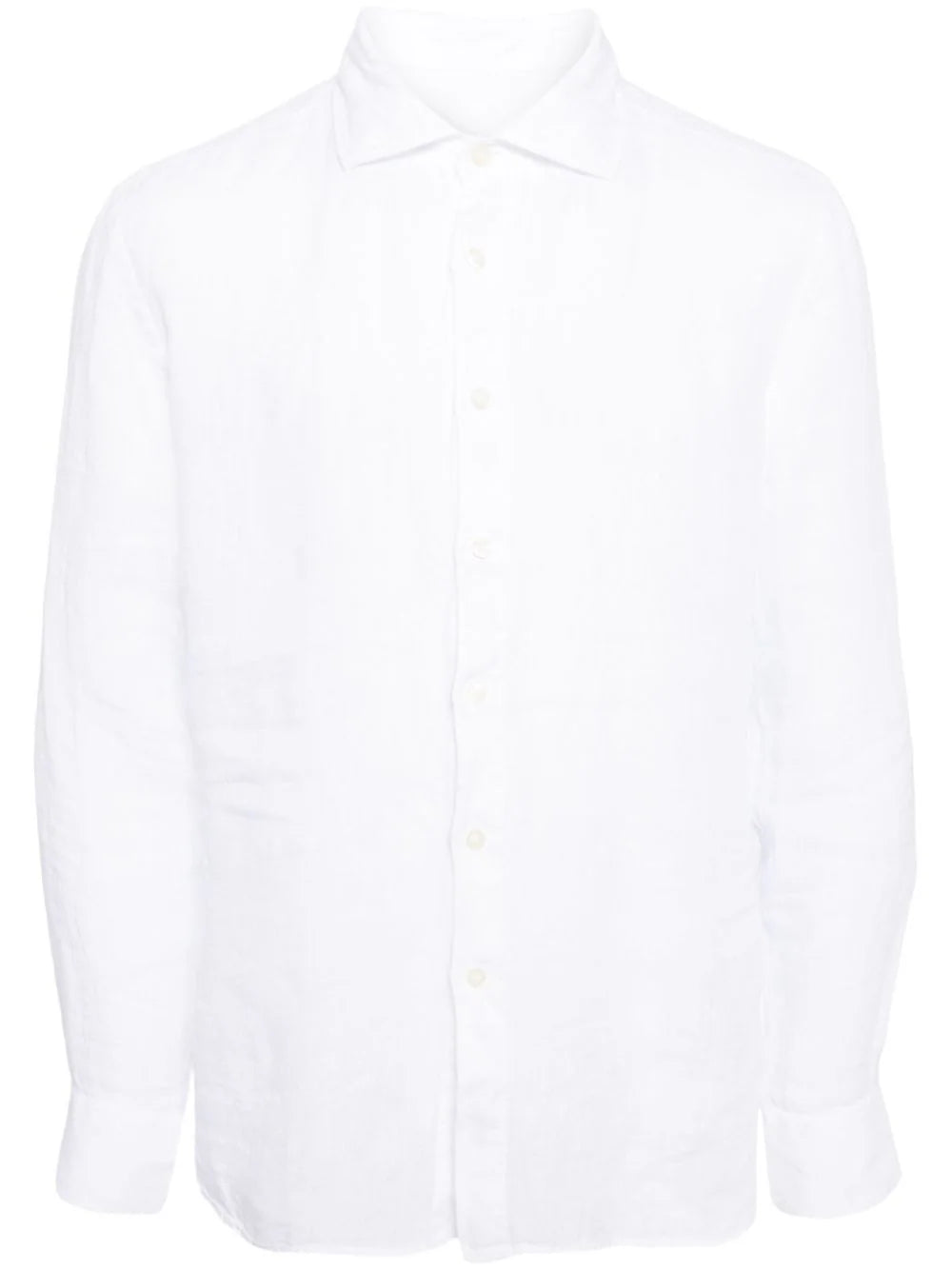 long-sleeved linen shirt