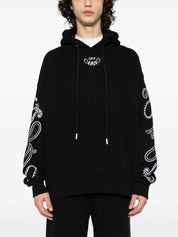 BANDANA ARR SKATE HOODIE BLACK WHITE