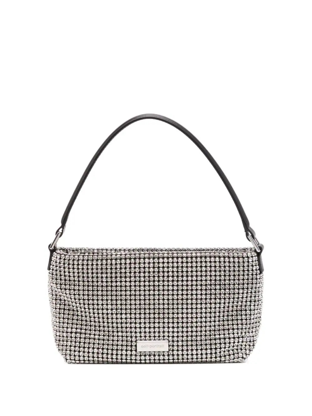 SILVER DIAMANTE SMALL HOBO BAG