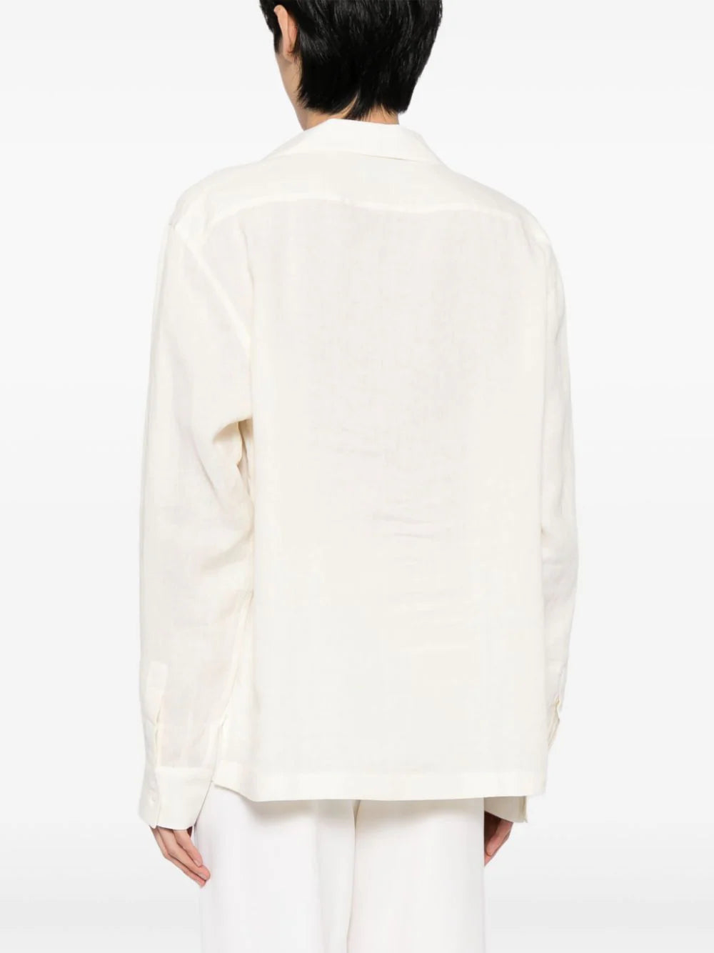 Long-sleeve linen shirt