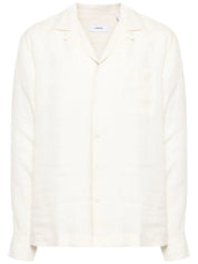 Long-sleeve linen shirt