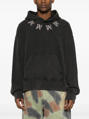 STATEMENT MONOGRAM HOODY BLACK GREY