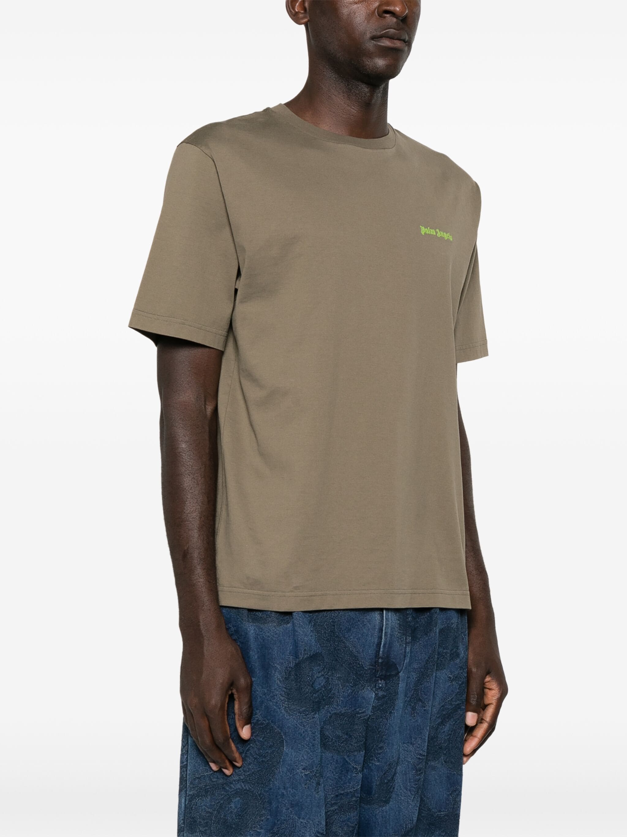 CLASSIC LOGO SLIM TEE  TAUPE LIME