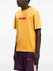 NEON LOGO SLIM TEE OCHER YELLOW  FUCHSIA