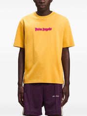 NEON LOGO SLIM TEE OCHER YELLOW  FUCHSIA