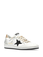 BALLSTAR LEATHER UPPER AND TOE GLITTER STAR AND HEEL SUEDE SPUR