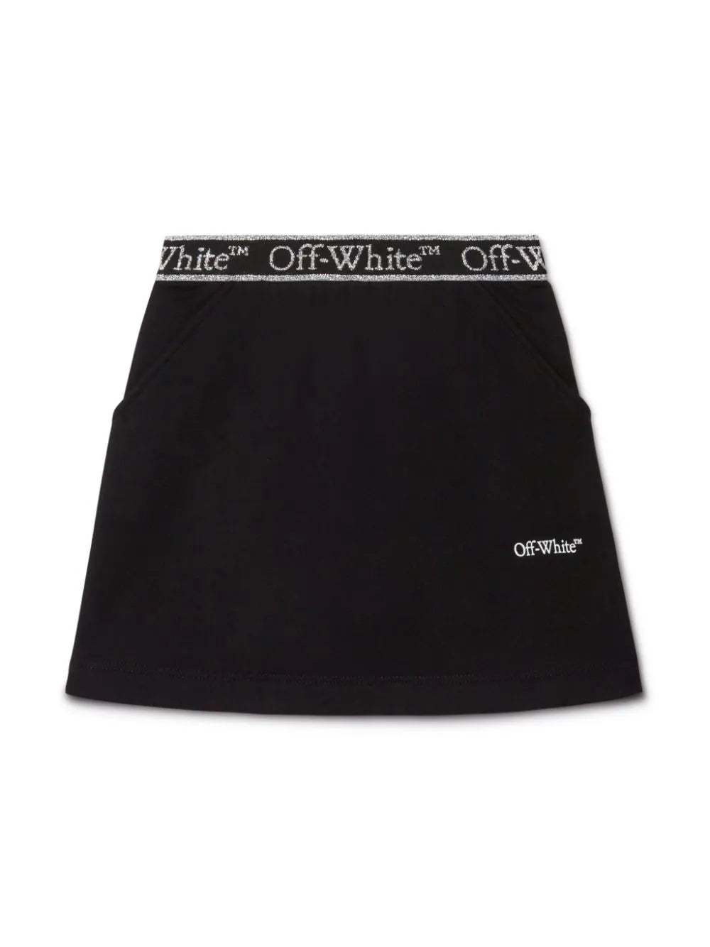 BOOKISH LOGOBAND SWEATSKIRT BLACK WHIT