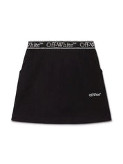 BOOKISH LOGOBAND SWEATSKIRT BLACK WHIT